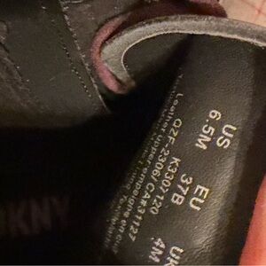 DKNY Men's Black Leather Shoes